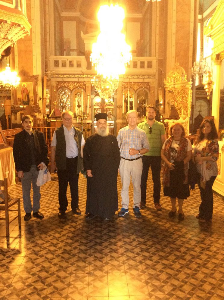 Visit to the Church of the Resurrection of Christ on top of a mountain at Ermoupolis